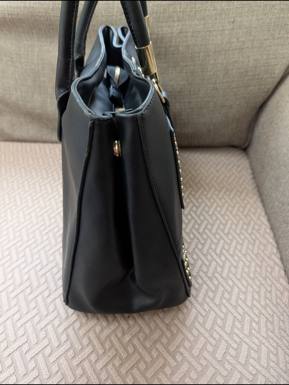 V1969 (Versace 1969 Abbigliamento Sportivo SRL Milano Italia) Studded Bag EUC - Picture 4 of 12